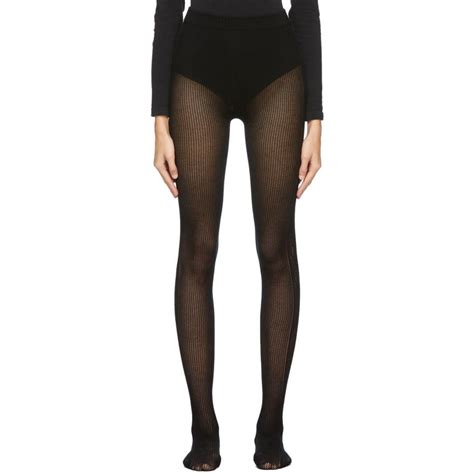 gg black tights gucci|gucci black distressed tights.